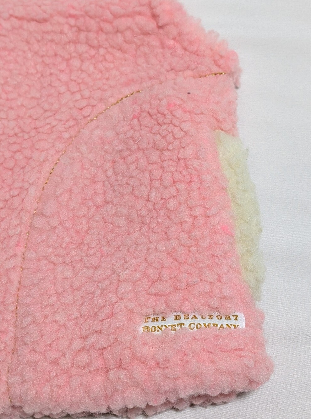 TBBC Beaufort Bonnet Company Van Camp Sherpa Vest Pink 18-24M NWT - Picture 4 of 8